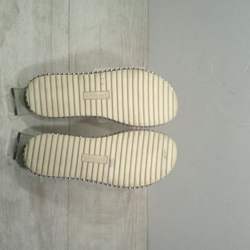 White Mt. Mountain Bronte Studded Platform Slide Mule Sandals Size 5.5 M